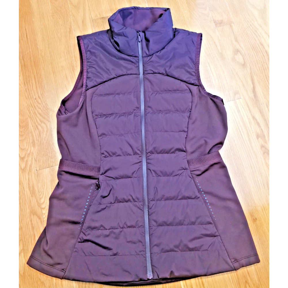 Lululemon Down For It All Vest Garnet Red Goose Down Puffer Size 10 NWOT W4CB0S - Picture 4 of 15